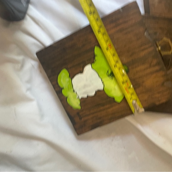 Set of Three (3) Vintage 1970s Hand-painted Green Apple Wooden Plaque Wall Art - Picture 10 of 10